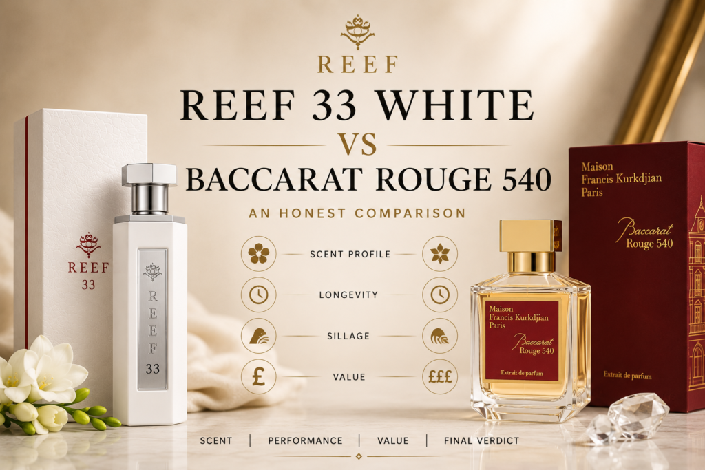 Reef 33 White vs Baccarat Rouge 540 An Honest Comparison