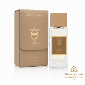 Bujairami Ya Habibi Extrait de Parfum 100ml bottle and box, a unisex Arabian amber oud perfume sold in the UK