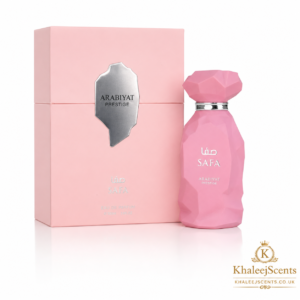 Arabiyat Prestige Safa Eau de Parfum 100ml, a fruity floral perfume with lychee, Turkish rose and vanilla
