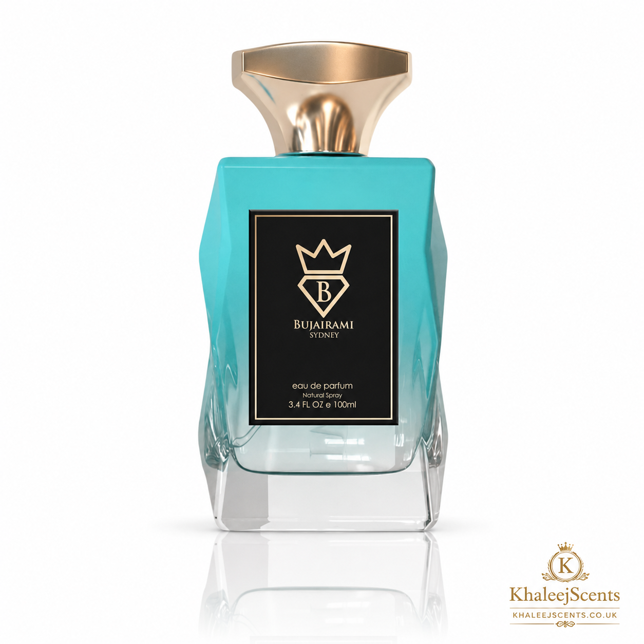 Bujairami Sweet Escape Extrait de Parfum 100ml bottle and box, a unisex vanilla gourmand perfume sold in the UK