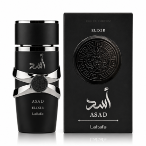 Lattafa Asad Elixir 100ml Eau de Parfum bottle
