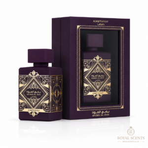 Lattafa Bade'e Al Oud Amethyst 100ml Eau de Parfum bottle