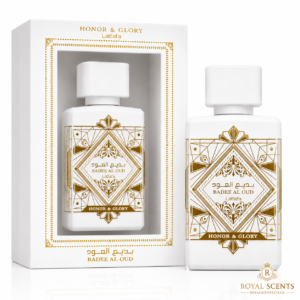 Lattafa Bade'e Al Oud Honor and Glory 100ml Eau de Parfum bottle