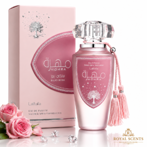 Lattafa Mohra Silky Rose 100ml Eau de Parfum bottle